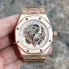 Fashion handkerchief 2022 new men's Cutout automatic chain mechanical watch sapphire glass stainless steel watchband 30 mete