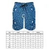 Short de bain pour hommes, bleu Mandala Hawaii, maillot de bain rétro bohème imprimé, séchage rapide, surf, haute qualité, plage surdimensionnée