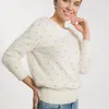 Kadınların Sweaters Meiyangyoung Bling Diamond Sweater Yumuşak Tiftire Bulanık Örme Noel jumper Vintage Kadın Kış Giysileri