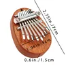 Charms Thumb Piano Eight Keys Tone Finger Small Music Tools Portable Pendant For Christmas Valentines