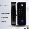 Türschlösser Glastürschloss Bluetooth Wifi Gateway TTLock Fingerabdruck Passwort Elektrisches digitales Schloss Alexa Google Holz Intelligentes Türschloss HKD230902