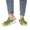 diy scriptures shoes slippers men women green custom pattern outdoor trainers sneakers 38-102226
