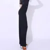 Pantalons de danse latine pour femmes, vêtements de scène, jambes larges, Costume de compétition de salle de bal, vêtements de pratique, pantalons de performance VDB1962