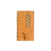 Деревянный вкладыш, пустой многоразовый дневник ручной работы, дневник в китайском стиле сада, падение