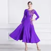 Stage Wear M-1802 Women International Standard Ballroom Dance Dress High-End Long Dancing Practice Dresses Girls till salu