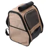 Dog Carrier Pet Carrying Backpack Breathable Large Capacity Side Pocket Portable Cat Bag Zipper Closure For Small Dogs Outdoor
