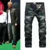 Europese Amerikaanse retro jeans heren stiksel bedelaar oude patch losse rechte lange broek persoonlijkheid modemerk locomotief vIe