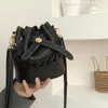 Вечерние сумки, осенне-зимняя женская сумка-мешок, 2023, индивидуальная маленькая сумочка с застежкой на шнурке, женская универсальная сумка через плечо из искусственной кожи