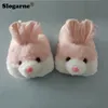 Slippers Couples Winter Faux Fur Slippers Women Home Cotton Shoes Unisex Rabbit Fur Indoor Shoes Furry Slides Non Slip Warm Plush Shoes 230901