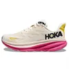 Hoka Shoes One Clifton 9 Runner 스니커 Hokas Hokas Shadow Triple Black White Harbor Lunar Rock Women Mens 트레이너 크기 36-47 야외 신발