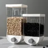 Förvaringsflaskor vägg hängande mat behållare torrkorn flaska bönor godis ris kök väggmonterad dispenser