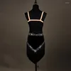 Wysokość sceniczna Wysokość jakość latynoskich sukienek tanecznych dla damskich Diamonds Diamonds spódnice Kobiety Latino Ballroom Dress DQ11021
