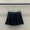 Jupe de créateur Jupes de tennis plissées Mini Vêtements d'été noirs Robe de base décontractée