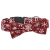 Coleiras de cachorro arcos para cães floco de neve gatinho meninos masculino ou feminino colar com arco ajustável gravata macia pet