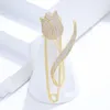 Brooches Fashion High-End Tulip Brooch Micro-Inlaid Zircon Anti-Glare Wholesale And Retail