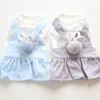 Hondenkleding Planet Katoenen rok Huisdierenkleding Zomerjurk Vest Kat Puppy Bruiloft Bloemenkleding voor honden Teddy