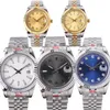 Trendy Women Girls Girls Zegarki 41 mm 36 mm Automatyczne mechaniczne mechaniczne męskie ramki stali nierdzewne Diamentowy wodoodporny ruch Luminous Straint zegarki