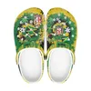 diy scriptures shoes slippers men women green custom pattern outdoor trainers sneakers 38-102226