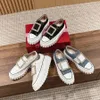 Top quality Canvas Rhinestone buckle Platform loafers Fashion Classic Dress Designer Shoes Factory Shoes 3.5cm