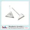 Orecchini a lobo Beadsnice ID27003 Gioielli fai da te Risultati triangolari in argento sterling 925