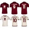 2023/24 Torino Futebol Jerseys 2024 BUONGIORNO ZIMA KARAMOH ILIC T. SANABRIA Camisas Mens RADONJIC PELLEGRI RODRIGUEZ SINGO Uniformes de futebol