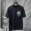 2023 Mens Classic T Shirt Heart Fashion Ch Carta de marca de alta calidad Sánscrito Patrón cruzado Suéter Camisetas Diseñadores Cromos Jersey Tops Camisetas de algodón u1