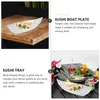 ディナーウェアセットプレートボートディスプレイフルーツトレイシーフード日本スタイルの食器メラミンスタンド装飾プラスチックトレイ