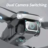 Drone à double caméra HD, évitement d'obstacles, positionnement du flux optique, mode sans tête, décollage/atterrissage à une touche, transmission d'image 5G, photographie gestuelle, vol Waypoint