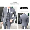 Herrenanzüge Anzug 3-teilig (Anzug Weste Hose) Hochzeitskleid Mann Business Britischer Stil Luxus Hohe Qualität
