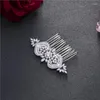 Hair Clips Paved Zircon Comb Vintage Full Cubic Combs CZ Bride Jewelry Bridal Headpiece Wedding Accessories WIGO1125