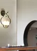 벽 램프 창조적 인 계단 발코니 복도 선 침실 침대 옆 중국 스타일 연꽃