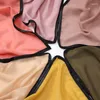 Ethnic Clothing 10pcs/Lot Bubble Chiffon With Border Shawls Black Edge Scarf Hijab Plain Wrap Malaysian Women Long Shawl Headband