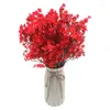 Liquid Soap Dispenser 10 PCS Artificial Babys Breath Flowers FABE SILK FÖR FALLSYCKE Hemdekor Floral Arrangement (RED)