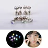 Stud Earrings 1 Pair Christmas Light Up LED Studs Dance Party Flashing Blinking Stainless Steel Valentine's Day Gift