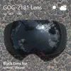 Gogle narciarskie Copozz Magnetyczne soczewki dla gogli narciarskich GOG-2181 soczewki antyfogowe UV400 Kuliste śnieg szklanki narciarskie Gogleslens tylko 230901