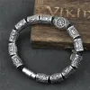 Braccialetti con ciondoli Bracciale con rune norrene Vikingo 13 pezzi Perline Vegvisir Bussola Amuleto Vichingo Accessorio slavo