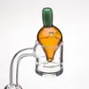 Nouveau style fumer coloré Pyrex verre épais à la main bulle Carb Cap chapeau ongles Dabber Bongs bol plates-formes pétrolières filtre à eau filtre trou d'air bol accessoires DHL