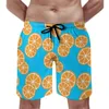 Herenshorts Zomer Board Aquarel Sinaasappelen Hardlopen Surf Helder Fruit Print Strand Korte broek Hawaii Sneldrogende Trunks Grote maten