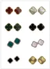 orecchino classico di moda a quadrifoglio Gioielli di moda con orecchini in oro 18 carati in più colori Designer di lusso per le donne buona scelta per il regalo di San Valentino