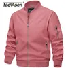 Chaquetas para hombres TACVASEN Primavera Otoño Chaquetas de bombardero delgadas Chaqueta para hombre Ligero Casual Cortavientos Bolsillos con cremallera Abrigos Biker Outwear Outdoor Male 230901