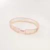 Bracelets à maillons pour femmes, bijoux tendance, couleur or Rose, 19CM de Long, caténaire à main, 585