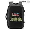 Backpack Men LED Display Travel Multifunction Business17 Inch Laptop DIY Smart School Waterproof High Capacity