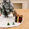 Decorações de natal glitter branco árvore saia festiva decorativa para festa decoração de casa thj99