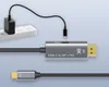 Cabo USB-C para DisplayPort 1.4 8K com carregamento PD 8K60Hz 4K144Hz Thunderbolt 3 Type C para DP 1.4 Conversão bidirecional para PC Laptop