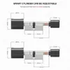 Serrures de porte Cylindre de serrure intelligent de porte de maison d'euro avec les clés d'empreinte digitale de carte à puce numérique de Tuya Bluetooth déverrouillent les serrures électroniques de noyau réglables HKD230902