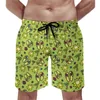 Short d'été pour hommes, vêtements de sport colorés, tongs, motif plage hawaïen, maillot de bain à séchage rapide, grande taille