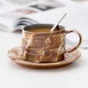 Tassen Untertassen Vintage Espressotasse und Untertasse Keramiktasse Ästhetischer japanischer schöner Tee Keramik Tasse Trinkgeschirr YY50CS