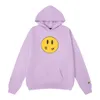 Designer Hoodie High Street Pullover Embroidered Letter Hooded Winter Plush Smiling Face Fashion Couple Hooded Loose Sweater Casual Premium Temperament Top