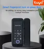 Türschlösser Tuya App Bluetooth Control Schloss Schiebetür Smart Touch Tastatur 13.56 MHz RFID -Karte Remote Elektronische Schloss HKD230903