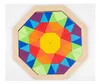 Poke Wood Board erkennen Tangram Farbe 3D Modell Arithmetische Rätsel Berechnen Sie Zauberrzzle Zappelfalt Spielzeug für Kinder Neuheit Gadgets Weihnachtsgeschenk